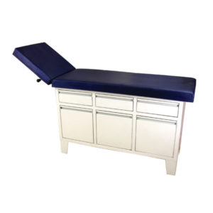 Examination Couch with Drawers and Cabinets