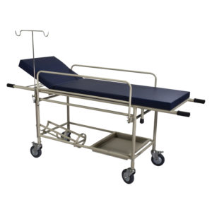 Stretcher Patient Trolley with Fixed Mattress