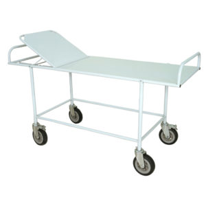 Emergency Trolley, Ward Trolley, Hospital Stretcher on Trolley Fixed with backrest