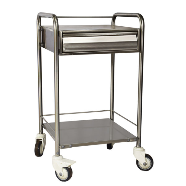 ECG Trolley, Stainless Steel ECG Machine Trolley